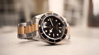 Chrono24 Unboxing  Tudor Heritage Black Bay SampG [upl. by Aisorbma]