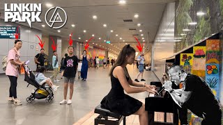 I played LINKIN PARK  NUMB on piano in public [upl. by Niwhsa]