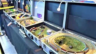 Über 25 Modelleisenbahnen im Koffer  Modell und Technik Stuttgart 2018 [upl. by Asselam]