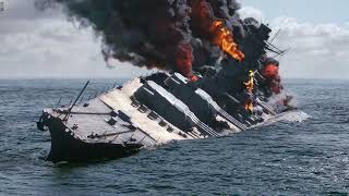 The Destruction of Imperial Great Harmony IJN Battleship Yamato sinking [upl. by Inail]