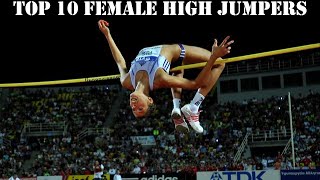 Top 10 female high jumpers of all time [upl. by Eireva]