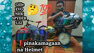 Lightweight Comparison  ONE of The Affordable Quality HELMET Pinakamagaan Na Helmet❓ [upl. by Zampino945]