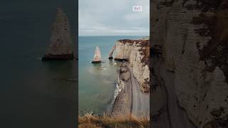 Étretat France travel france etretat coast beautiful nature cliffs beach arches [upl. by Ylrahc252]