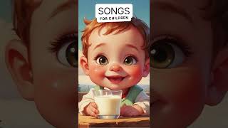 Song about Milk quotWhite Milk Glassquot  Best Kids Songs  Children Music [upl. by Gall]