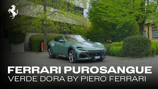 The FerrariPurosangue in Verde Dora by Piero Ferrari [upl. by Cyma913]