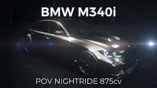 ¡BMW 340i G20 875 CV POV GOPRO No Hesi 🌌💥 Carreras Nocturnas en Assetto Corsa Logitech G29 [upl. by Itraa]