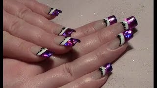 Weihnachtliches Nageldesign mit Transferfolie selber machen  Xmas Christmas Nail Design Tutorial [upl. by Cacka281]