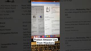 Protect Amazon List From Hijackers [upl. by Einre]