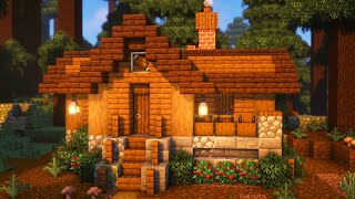 Building a Cozy Starter House  Minecraft Relaxing Longplay No Commentary [upl. by Asen317]