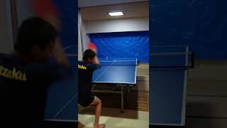 rolling around pingpong Chiquita trick shot 3 shorts [upl. by Formenti]