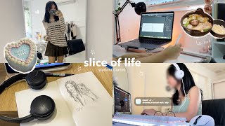 LIFE LATELY 💌 busy life as a design student daily routine cooking sketchbook tour amp more [upl. by Nednarb]