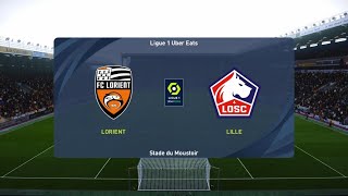 PES 2021  LorientLille Ligue 1  Saison 20222023 [upl. by Eizzil]