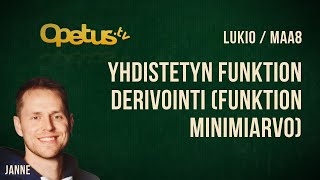 Yhdistetyn funktion derivointi funktion minimiarvo [upl. by Aenal]