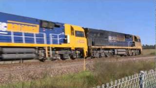 26 Diesel Locomotives amp 9 Coal Trains In 4 Minutes  PoathTV Australian Trains Galore [upl. by Doner]