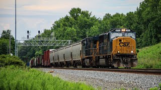 SD70AC 4565 in Charge of a slowrolling M415 in Arkendale VA  7242024 [upl. by Aerdnna]