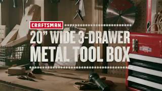 20IN Wide 3 Drawer Toolbox  Tool Overview [upl. by Nylcoj979]