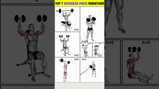 7 Best Overhead Press Variations for Stronger Shoulders workout shoulderworkout [upl. by Hildagarde]