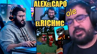 ALEXELCAPO JUEGA al MINECRAFT con ELRICHMC [upl. by Nhguavahs899]