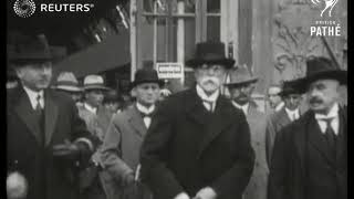 CZECHOSLOVAKIA President Masaryk visits agricultural show at Prague 1929 [upl. by Taggart]