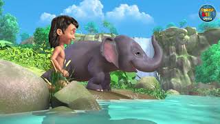 Jungle Book 2 Cartoon For Kids  Jungle Book Mega Episode  English Stories  Funny Wild Animals [upl. by Norry]