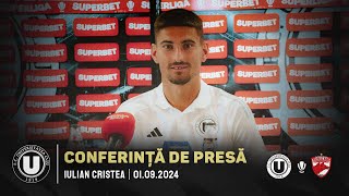 🎙 CONFERINȚĂ DE PRESĂ  Iulian Cristea despre duelul cu Dinamo [upl. by Hendren846]