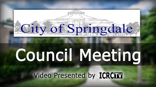 Springdale City Council 9424 [upl. by Anairam]