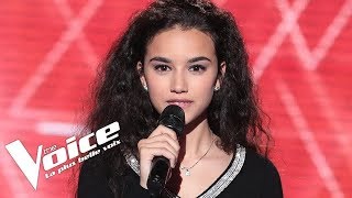 Yves Montand  Les feuilles mortes  Lilya  The Voice France 2018  Blind Audition [upl. by Ecinrev]