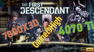 THE FIRST DESCENDANT  RTX 4070 Ti  RYZEN 7 7800X3D  1440p Max Settings [upl. by Noeled]