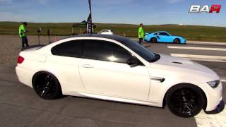 Supercharged M3 vs Bolt on Porshce 997 Turbo S [upl. by Kathe]