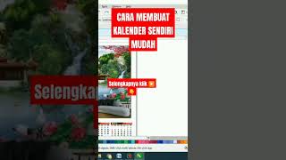 CARA MEMBUAT KALENDER SENDIRI MUDAH graphicdesign kalender tanggal [upl. by Kyre21]