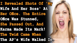 Cheating Exposed Wifes Boss Serve Shots Shock Office She Collapses APs Spouse Brings Twist [upl. by Hsara]