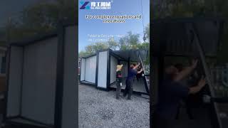 Foldable Container House  Foldable House To Live In With Bathroom [upl. by Namhar470]