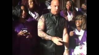 Vin Diesel SINGS IN CHOIR  OH HAPPY DAY [upl. by Ev]