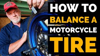 Motorcycle tire balancing at home Static Manual [upl. by Nils]