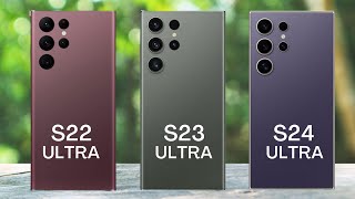 Galaxy S22 Ultra vs S23 Ultra vs S24 Ultra Specs Comparison [upl. by Alehc]