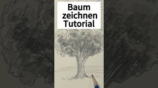 Baum zeichnen Tutorial  Zeichne in nur wenigen Schritten deinen eigenen Baum zeichnenlernen [upl. by Tonina]