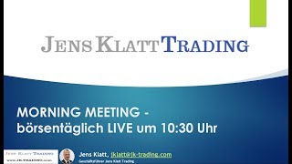 DAX und Devisen Trading 31052018 Morning Meeting [upl. by Otrebogir386]