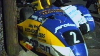 Huge Sidecar Crash  Isle of Man TT 1995 [upl. by Luanni]