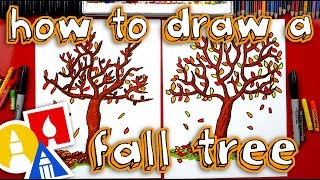 How To Draw A Fall Tree [upl. by Anelleh]