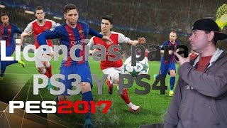 tutorial licencia pes 2017 ps3 y ps4 [upl. by Alfredo534]