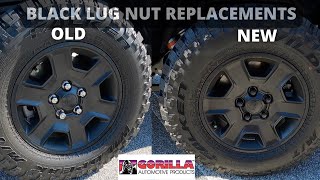 Installing Gorilla Lug nuts on my 2021 Jeep Gladiator Mojave amazing transformation [upl. by Etnomal]