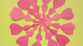 Easy Paper flower design  DIY Paper crafts Easy Paper flower design step by step [upl. by Karon]