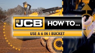 How to use a JCB 6 in 1 bucket [upl. by Weissmann652]