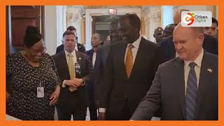 President William Ruto arrives at the Library of Congress in Washington DC for luncheon and meeting [upl. by Zehcnas]