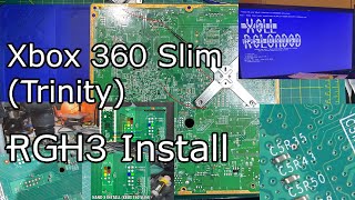 FULL Install Xbox 360 Slim Trinity RGH3 Installation  Closeup shots [upl. by Hyacintha486]