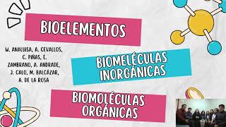 Bioelementos Biomoléculas Orgánicas e Inorgánicas  Grupo 3 [upl. by Sorensen378]