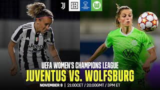 Juventus  Wolfsburg  UEFA Womens Champions League Spieltag 3 Ganzes Spiel [upl. by Ennaesor798]