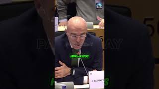 Jorge Buxadé de vox interpela a Teresa Ribera en el parlamento europeo noticias actualidad [upl. by Enirbas]