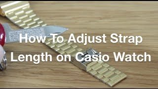 How to Adjust Length of Casio Watch Strap [upl. by Vogele]