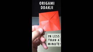 Ddakji Flicker 🟥 Shorts 🟦 DIY Origami [upl. by Eelarol]